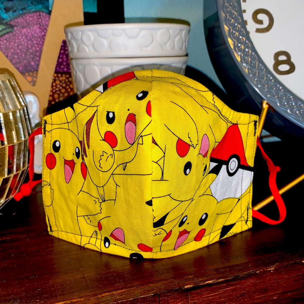 Pikachu print Face  Mask